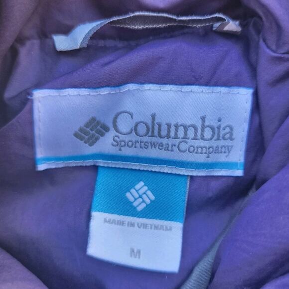 COLUMBIA Womens Jacket Sz MEDIUM Lay D Down Zip Hood NO Faux Fur - Picture 5 of 6